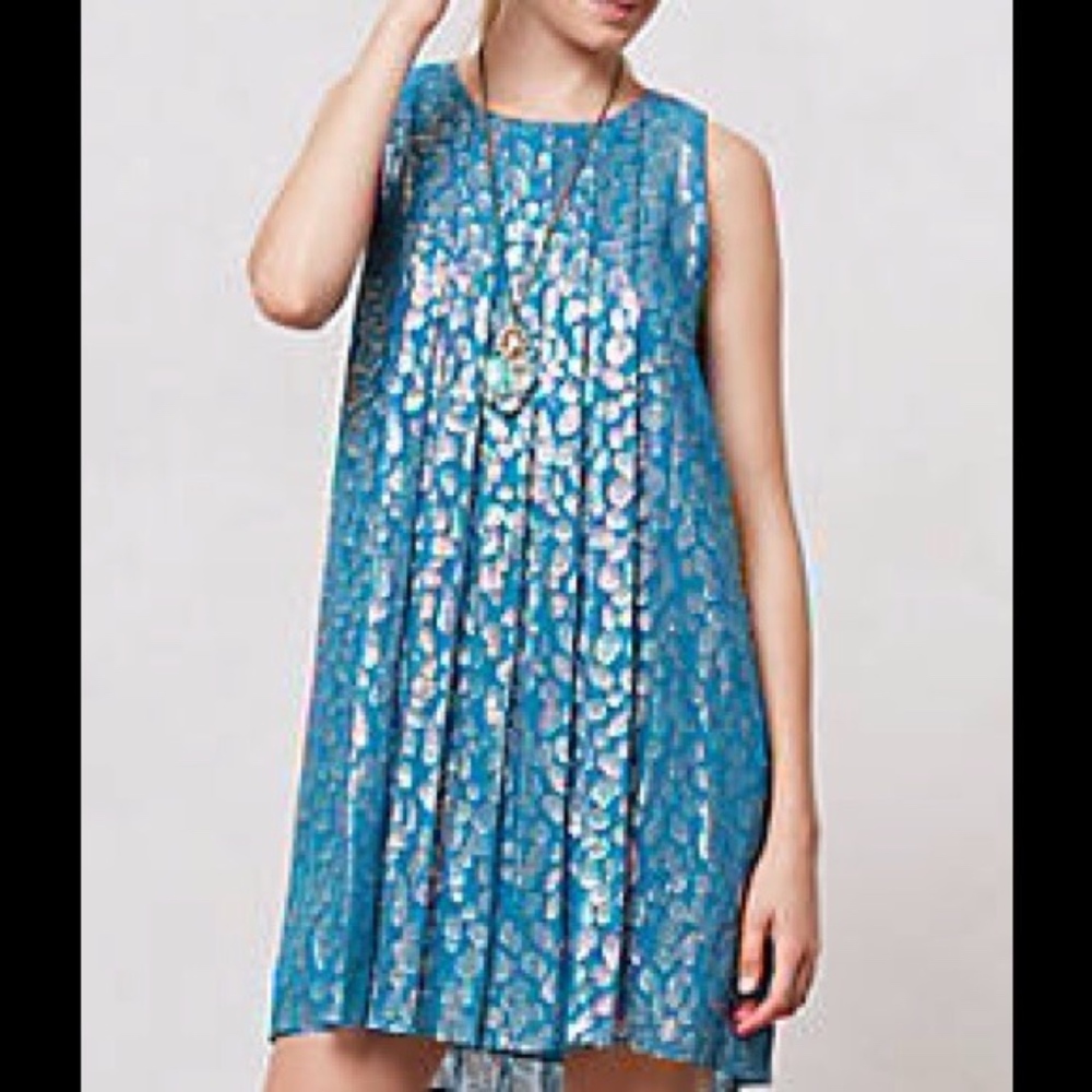 Anthropologie Shimmer Dress